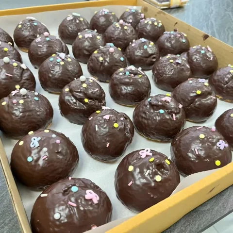 chocolate-puff-dipped